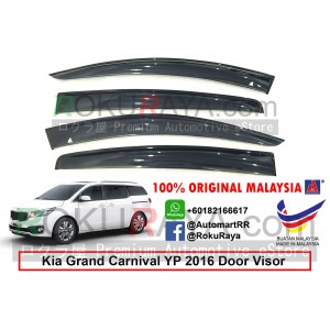 Kia Grand Carnival YP (3rd Gen) 2016 AG Door Visor Air Press Wind Deflector (Big 12cm Width)